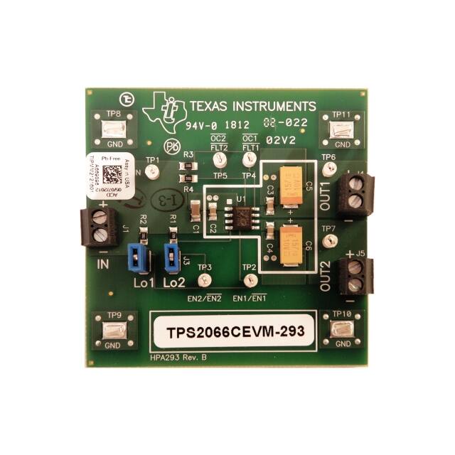 TPS2066CEVM-293 Texas Instruments  Cartes et kits d'évaluation et de démonstration